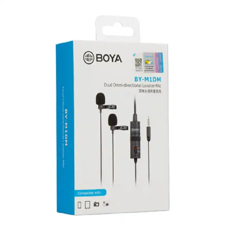 Boya BY-M1DM Dual Lavalier Universal Microphone