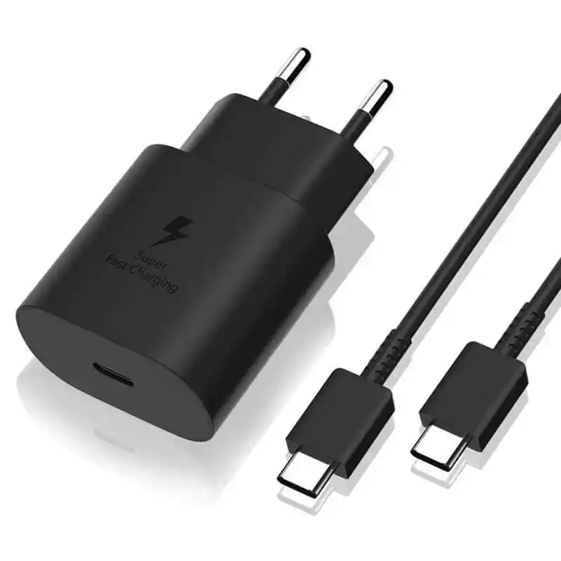 Samsung 25W PD Fast charger with Type C to Type C data cable