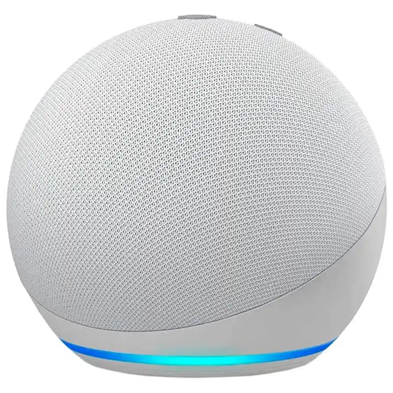 Amazon – Echo Dot (4th Gen) Smart speaker with clock and Alexa – Glacier White